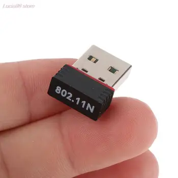 1PC Mini USB Adaptéra Wifi 802.11 n Anténa 150Mbps USB Bezdrôtový Prijímač hardvérového kľúča Sieťová Karta Externý Wi-Fi Pre Desktop, Notebook