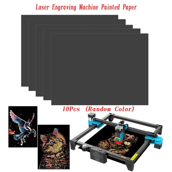 Laserové Rytie Stroj Farebné Gradient Papier na Kreslenie Auta DIY Laser Čarovná Dúha Farieb kriedovom Papieri Kartu Nastaviť