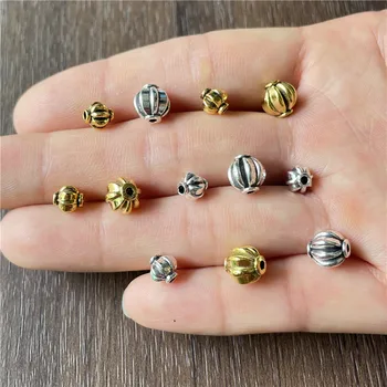 JunKang 20pcs Loptu svietidla dištančné voľné korálky šperky čo DIY náramok, náhrdelník príslušenstvo materiál dekorácie