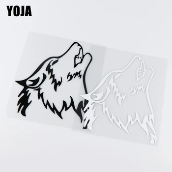 YOJA 15.5X18.1 CM Silné Zviera Vlk Vinyl Kotúča, Auto Nálepky, Umenie Karikatúry Vzor ZT2-0054