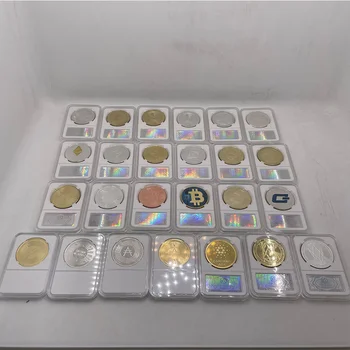 Dogecoin/Bitcoin/Ethereum/Litecoin/Dash/Zvlnenie/Monero/EOS mince Ada Cardano Mince BNB Binance Pozlátené BTC Mince s Držiteľa