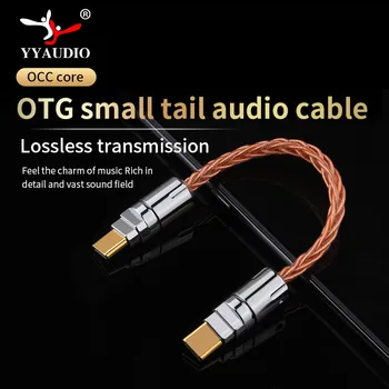 OTG kábel Kábel Adaptéra Lightning-Typ-C/ Lightning Kábel HiFi Prenosné DAC Slúchadlový Zosilňovač OTG Audio Adapter pre IPhone