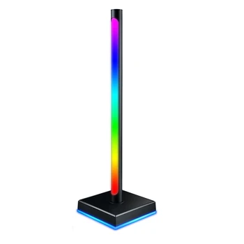 Desktop RGB Počítač Slúchadlá, Stojan Slúchadlá Vymeniteľné Podpora Držiaka Monochromatické Hudby Synch Kontroly Headset Rack
