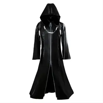 Kingdom Hearts Organizácie XIII Cosplay Kostým Čierny Plášť Pre Dospelé Ženy, Mužov, Halloween, Karneval, Kostým