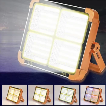 Nabíjateľný Solárnym Flood Light Nepremokavé Vonkajšie Núdzové Výstražné Svetlo LED Reflektor Pozornosti Konštrukcia Lampy Projektora