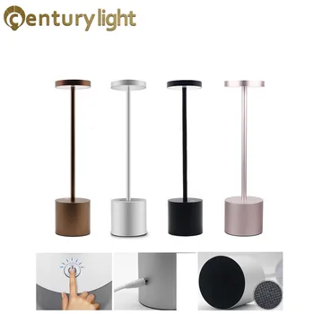 Bezdrôtový stolná Lampa LED Nabíjateľná Stolná Lampa Dotykový Snímač 3 farby, Stmievanie prostriedky na ochranu Očí, Nočné Lampy, Reštaurácia, Kaviareň, Bar