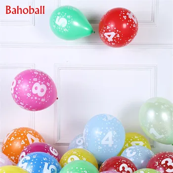 10pcs 12inch Latexové Balóny Balónoch 0-9 Počet Balóny Happy Birthday Party Dekorácie Deti Chlapec Dievča Strany Ballon Číslo