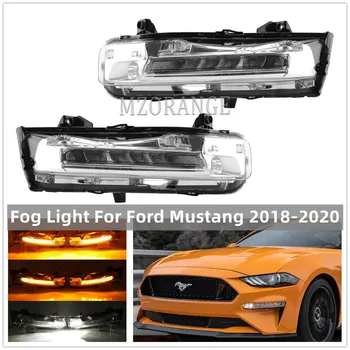 LED Auto Hmlové Svetlo DRL Denné Beží Svetlo Na Ford Mustang 2018 2019 2020 Verzia NÁS Zase Signál Svetlometu Auto Príslušenstvo