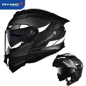 RYMIC Flip Up Motocyklové Prilby Modulárny Plnú Tvár Moto Jazdecká Prilba Casco Moto Prilbu na Motocykel Príslušenstvo