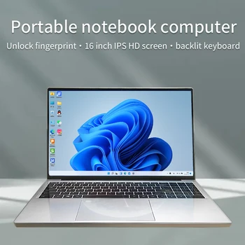 16 Palcový Notebook Odtlačkov prstov Boot Intel N5105 Windows 10 11 Ram 12 GB Rom Max 3TB SSD Počítač 2.4 G 5G Wifi Bluetooth Herný Notebook
