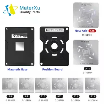 8in1 MasterXu XZZ XinZhiZao A8 A9 A10 A11 A12 A13 A14 A15 PROCESOR BGA Reballing Kit pre iPhone 6 6 7 X 11 12 13 Repair Tool Zariadenie
