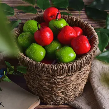 20pcs Červená/Zelená Mini Umelé Apple Falošné Ovocie Simulácia Realisticky Ozdoba Interiéru Domácej Kuchyni Strany, Vianočné Dekorácie 2022