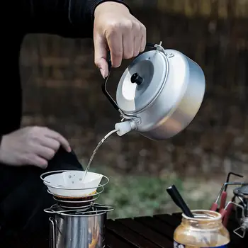 1pcs Strane Odkvapkávaniu Kávy Filter Rozšíriť Náustok Konverzie Montáž Outdoor Camping Ľahké Oceľové Kávu, rýchlovarná Kanvica Náustok