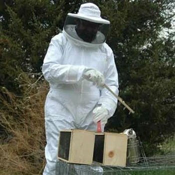 Začiatočník Oblečenie Bezpečnosti S Závoj Kapota Ochranný Odev Včelárskych Oblek, Klobúk Profesionálny Chovateľ Včiel Celého Tela Domov Anti Bee