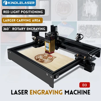 DAJA D3 Laserové Gravírovanie CNC Automatické Laser Rytec Označenie Stroja na Logo Dreva, Ocele, Plastu Bambusu WIFI DIY Sklo Kožený