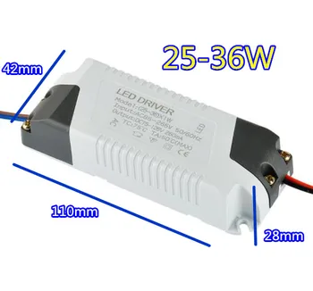 LED Ovládač Adaptéra Transformátor 25-36W AC 85-265V Napájanie Holé Dosky pre LED svetlá Konštantný Prúd 300mA DC 75-125V výstup