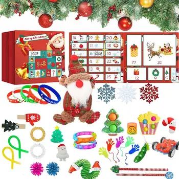2022 Vianočné Odpočítavanie Kalendár Adventný Kalendár Nastaviť Nádherný Vianočný Darček pre Deti Tvorivé Časovač Vianočné Hračky