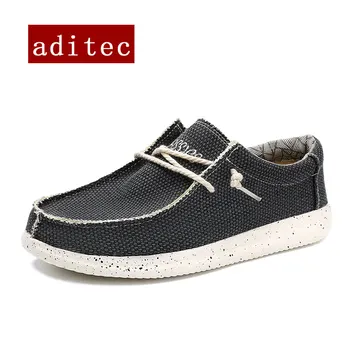 Aditec Ultra ľahké priedušná tkaniny topánky pre mužov vychádzkové topánky mäkké bežecké topánky pohodlné verzia veľké veľkosti topánky
