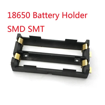2 X 18650 Batérie Držiak SMD SMT Kvalitné Batérie Box s Bronz Kolíky TBH-18650-2C-SMT