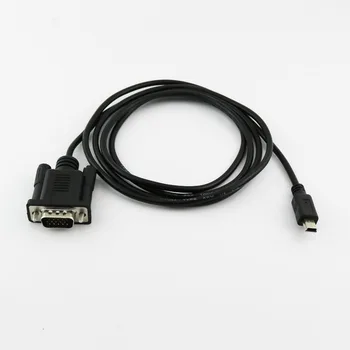 1x 1,5 m/5 ft Pre Mobilné DVD EVD USB Mini 5pin Samec na VGA 15 kolíkový Muž Pripojte Konektor Kábla Kábel, Čierny
