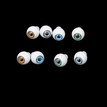 4 Páry Kolo Akryl Bábika Oči, Oči 8 mm Multicolor Ojos Movibles Buľvy Plastové Oko Zápisník Bábika Príslušenstvo