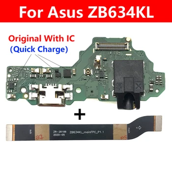 Dock Konektor pre Nabíjačku USB Nabíjací Port Flex Kábel Správnej Telefónu Pre Asus Zenfone Max Plus (M2) ZB634KL A001D S Doske Flex