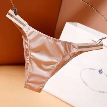 Dámske Tangá Dámske Sexy Ice hodváb G String Nohavičky, Sexy Stručný Dizajn Bezšvové Prádlo