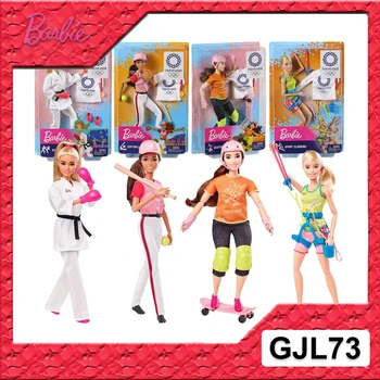 Barbie Olympijských Hier v Tokiu v roku 2020 Bunda Šport Horolezec Skateboardista Softball Karate Bábika Jednotné Hračka pre Narodeniny Vianočný Darček