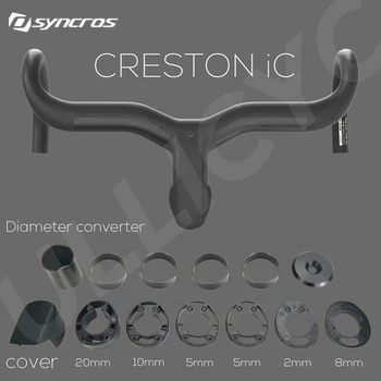 Syncros creston Interné Kábel rozhrania Aero Integrierte Cestnej Fahrrad Lenker T800 UD Carbon 380/400/420/440mm-80/90 /100/110 mm