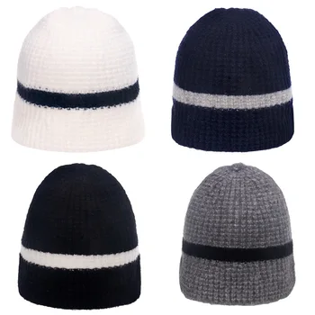2021 Jeseň zima akryl prekladané Zahustiť pletené klobúk teplé Skullies spp čiapočku klobúk pre Mužov a Ženy 201