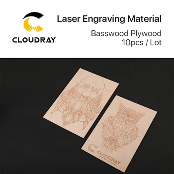 Cloudray 10pcs Lipa Playwood 21*29 cm Laserové Rytie do Materiálu, Drevené Dosky pre DIY Laserový Stroj Dizajn Co2 Označenie Stroja