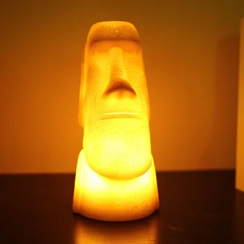 Nové 3D Nočné Osvetlenie, Veľkonočný Ostrov Moai LED Nočné Lampy, Obývacia Izba, Spálňa Osvetlenie Dovolenku Darčeky Deti Deti 2021 Hot Avatar