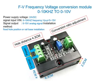 f-v, frekvencia napätie konverzný modul 0-10khz 0-10v