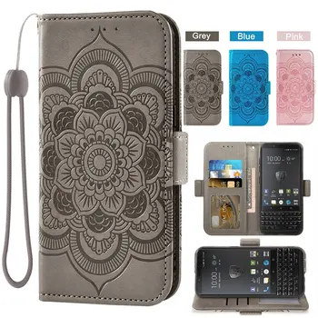 Kožené Peňaženky Case pre BlackBerry Key2 Dvoch Kľúčových Jeden Dtek 70 Fundas Capa Vrecku Taška Flip Cover Kabelku Mobilné telefóny, Príslušenstvo