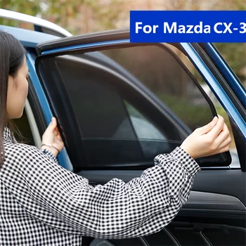 Auto Okno v Tieni Mazda CX CX3-3 2016 2017 2018 2019 Oka UV Ochranu Magnetických Okno Slnečník Auto Opony Príslušenstvo