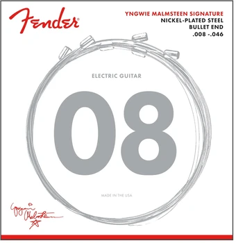 Fender Yngwie Malmsteen Podpis Poniklovaná Elektrická Gitara, Struny 08-46