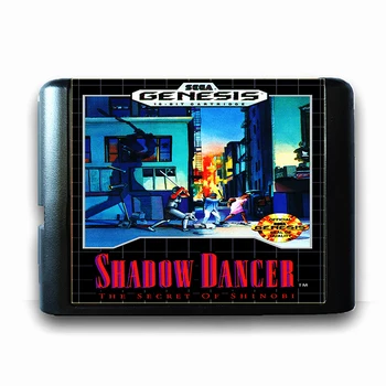 Tieň Tanečník - tajomstvo Shinbo pre 16-bitové Sega MD Hra Karty pre Mega Drive pre Genesis, Video Herné Konzoly PAL USA JAP