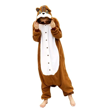 Veverička Pyžamo Zvierat Kigurumi Sleepwear Alvin Onesie Pre Dospelých Halloween Jeden Kus Cosplay Kostým Chlapčenské Pyžamo Narodeniny
