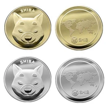 Shiba Inu Shib Mince, Pamätné Mince, Zberateľské Kovové Pozlátené Suvenír Odznak Domáce Dekorácie Remesiel Ploche Ozdoby