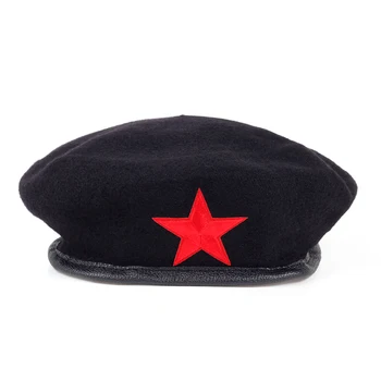 2019new predaj Ženy Teplé Vlnené Beret Klobúk, čiapku s Červenou Hviezdou Muži Fashion street style zimné čiapky, aby teplé čiapky