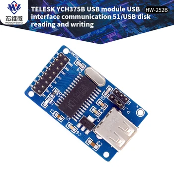 TELESK YCH375B CH375B A86 CH376 CH376S Čip, USB Host Interface 51/ U Diskov Čítanie-Písanie Modul Podpora USB Ovládanie Prenos 12MHz