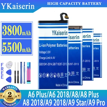 YKaiserin Batérie Pre Samsung Galaxy A6 Plus A6+ 2018 A8/A8 Plus A8+ 2018 A9 2018 A9s A9 Star Pro A530 A605G A6050 A605K A605FN