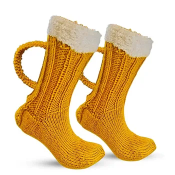 FFHYHI Zábavné Pliesť Ponožky Animal Novinka 3D Tvorivé Široká Ústa Ponožky Hrubé Pletené Teplé Zimné Alligator Poschodí Unisex Ponožky