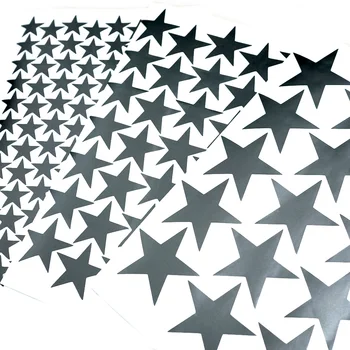 3/5/7 cm Black Star Samolepky na Stenu vysekávané Matné Vinylové Nálepky Pre Deti Izba Domáce Dekorácie Malé Hviezdičky Wall Art DIY Obtlačky