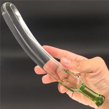 Baklažán Pyrex glass dildo crystal penis Análny zadok plug sexuálnu hračku pre Dospelých produkty pre ženy, mužov žena muž masturbácia