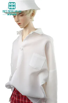 Oblečenie pre bábiku hodí 68--75 cm BJD SD17 Strýko 1/3 Sférické spoločné bábika Módne T-shirts, kockované nohavice, kožené topánky