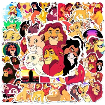 10/30/50pcs Disney Film The Lion King Cartoon Samolepky pre Deti DIY Batožiny Gitara Notebook Nepremokavé Deti Roztomilý Nálepky Obtlačky