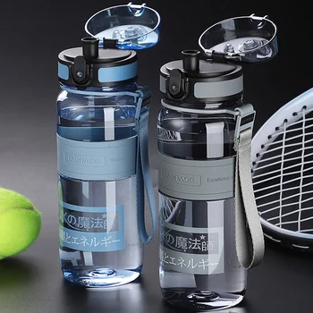 500/1000ML Športové Fľaše s Vodou BPA Free Prenosné Nepresakuje Shaker Vonkajšie Studenej Šťavy Fľaša na Vodu z Priehľadného Plastu Drinkware
