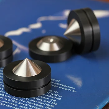 NEW Black Crystal Steel Dia 39*26 mm Zvuková Izolácia Nohy Reproduktor Hrotmi Audio Kužele HiFi Pripojí Zosilňovač Nohy