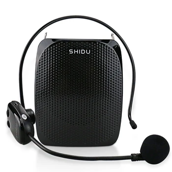 SHIDU 10W Nabíjateľná Prenosný Bezdrôtový Zosilňovač Hlasu pre Učiteľov Sprievodca Megaphone UHF Mikrofón Výučby Reproduktor S615